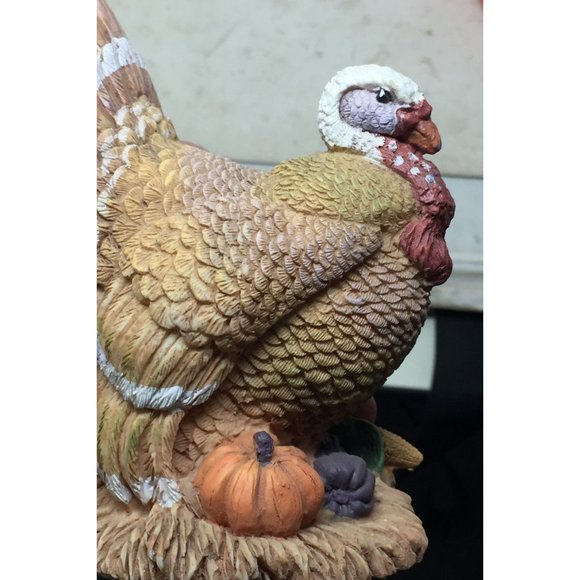 Thanksgiving Turkey With Pumpkins/Vegetables around it- Table Centerpiece/Figuri - Picture 6 of 8